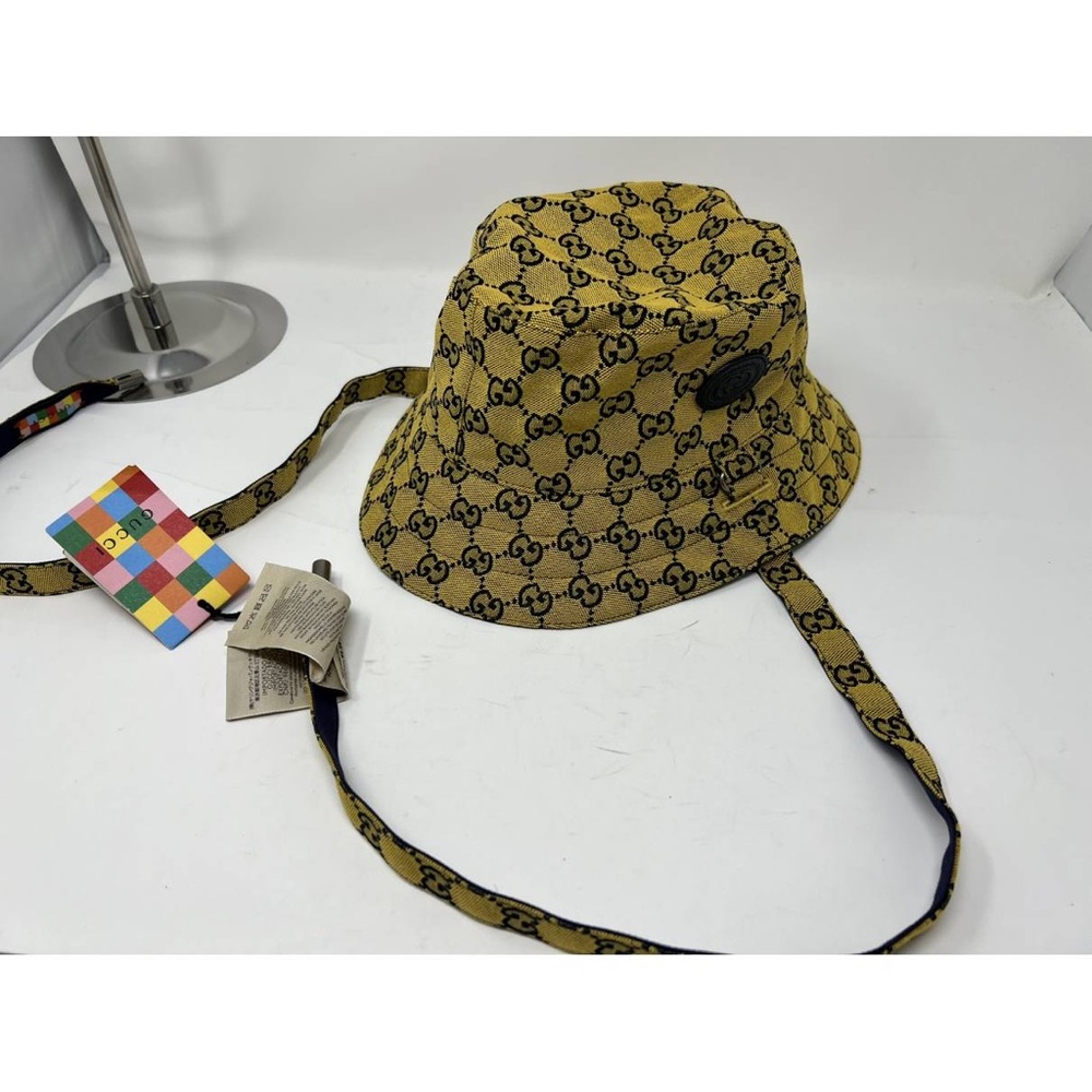 Gucci GG supreme monogram Multicolor canvas reversible bucket hat NWT - Picture 2 of 10
